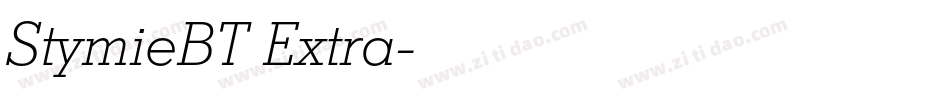 StymieBT Extra字体转换